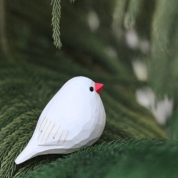 Handmade Wooden Bird,Zebra Finch