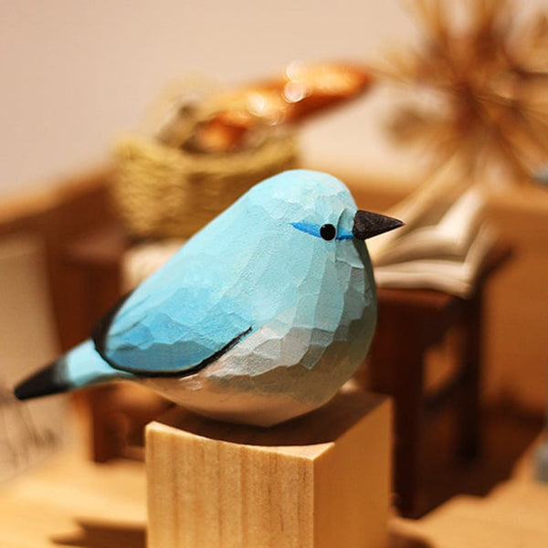 Handmade Wooden Bird,Sialia Currucoides