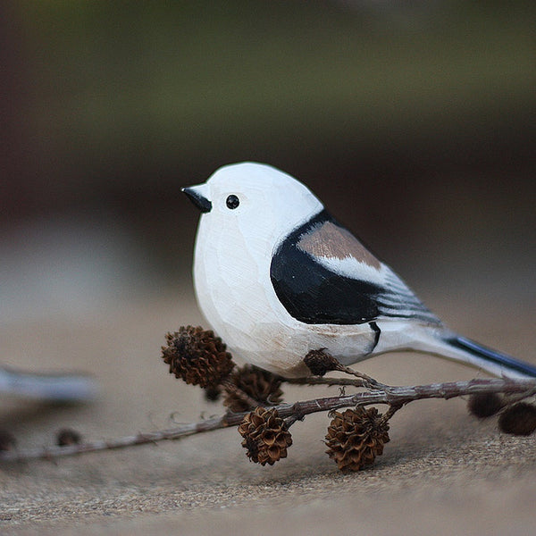 Handmade Wooden Bird,Aegithalidae