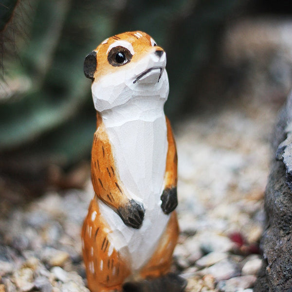 Handmade Wooden Meerkat