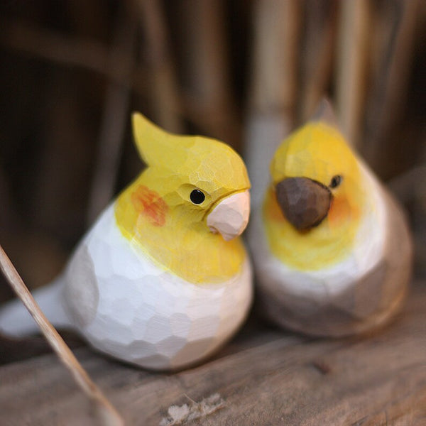 Handmade Wooden Bird,Cockatiel