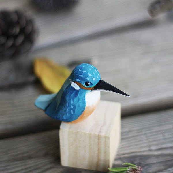 Kingfisher Wood Ornament, Birds Gift